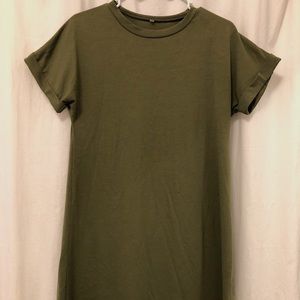 Green t-shirt dress